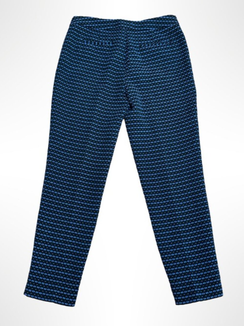 ANNE KLEIN Cigarette Pants Black Blue Size 4 - Picture 5 of 9